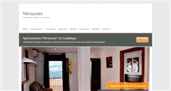Desktop Screenshot of apartamentosmirayuste.com