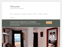 Tablet Screenshot of apartamentosmirayuste.com